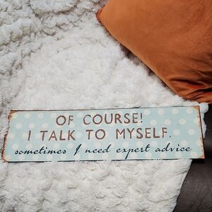 POLKA DOT DECORATIVE METAL SIGN